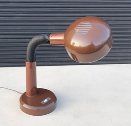 Vintage Enameled Gooseneck Table Lamp