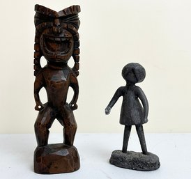 A Pair Of African Carvings