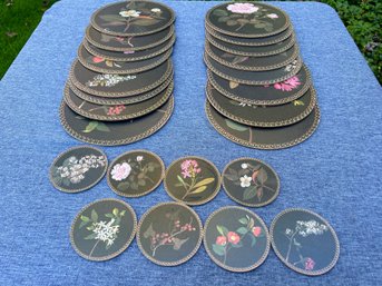 NEW In Box Floral Table Mats And Coasters