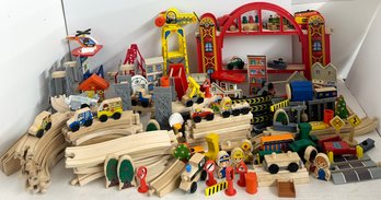 Large Wooden Children's Train Set