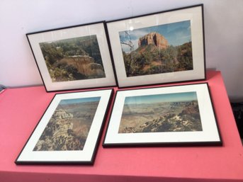 Set Of 4 Landscape Framed Photographs