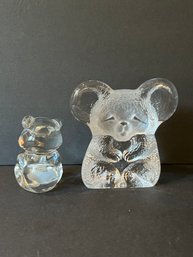 Two Glass Bears