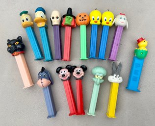 15 Vintage Pez Dispensers ~ Mickey Mouse, Donald Duck, Bugs Bunny & More ~