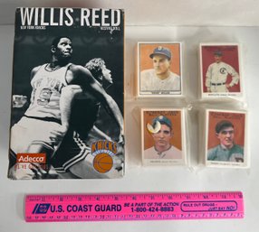 Willis Reed Nesting Doll And 4 Packs Of Repro Baseball Cards