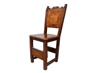 Antique Renaissance Revival Style Wood  Chair