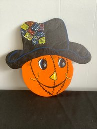 Hand Painted Pumpkin Character Wooden Sign