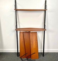 Mid Century Wall Unit Cado Five Curved Shelves