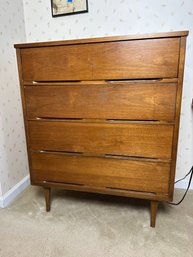 Mid Century Danish Modern 4-Dr Highboy Dresser