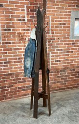 Antique / Vintage Snow Skis Coat Rack