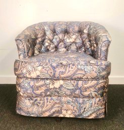 Vintage Tub Chair In Paisley By Castro Convertibles