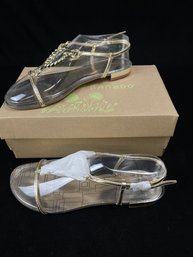 Bamboo Size 8 Gold Sandals