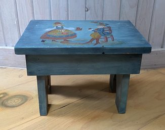 Hand Painted Foot Stool