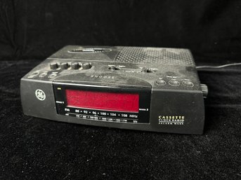 GE Clock Cassette Radio