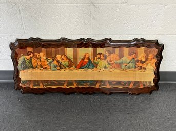 Wood Plaque Of The Last Supper