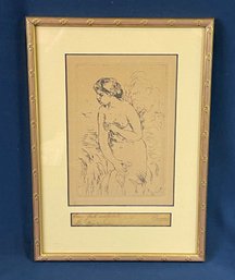 Pierre-August Renoir 'Baigneuse De Bout' Or 'Standing Bather' Etching 'Eau Forte-Originale' Edition