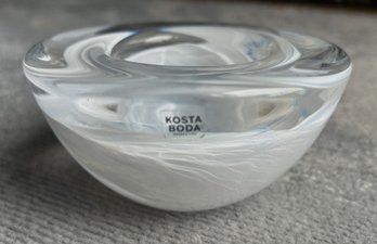 Fine KOSTA BODA SWEDEN Art Glass Candle Holder