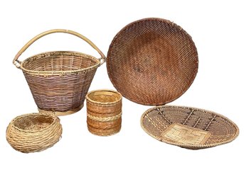 Collection Of Five Baskets