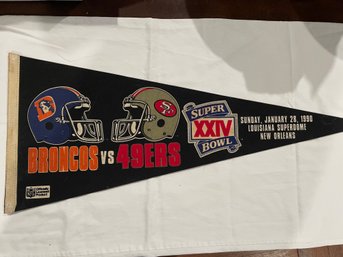 12' X 30' Vintage Sports Banner.  Please Refer To Pictures For Banner You Are Bidding On.  Conditions Vary.