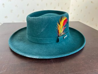 Green Fedora Hat