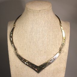 Vintage Mexican Silver Abalone Shell Inlay Necklace