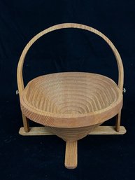 Collapsible Wooden Serving Bowl