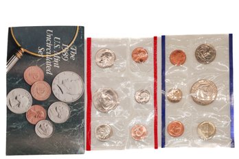 1989 United States Mint Uncirculated Coin Set With D & P Mint Marks