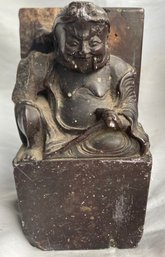 Heavy Stone Buddha Bookend