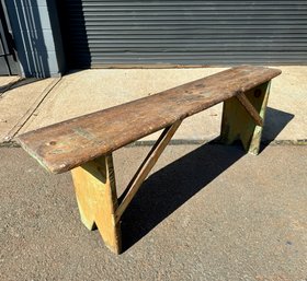 Vintage Rustic Wooden Bench