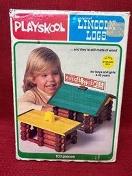 Playskool Lincoln Log Set 1970s