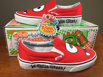 New Old Stock YO GABBA GABBA VANS - Mens Size 6 Or Womens 7.5 - Never Worn - With Original Box - WOW !