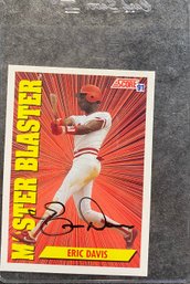Eric Davis Autographed Baseball Card