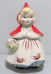 Vintage Little Red Riding Hood 1940's Era Cookie Jar