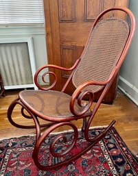 Vintage Bent Wood Rocking Chair