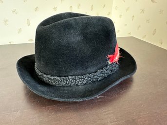 Black Stetson Fedora Hat