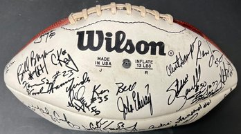 Vintage Early 90s Wilson NFL Football - Denver Broncos - Printed Stamped On Autographs - John Elway