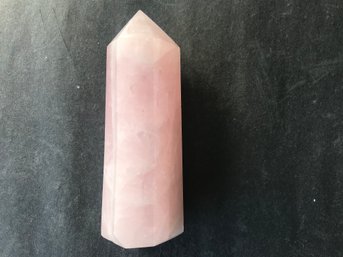 Rose Quartz Obelisk, 1LB 8 Oz, 6 Inch Tall