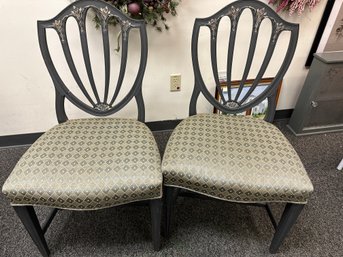 Pair Of Hand Painted Vintage Chairs