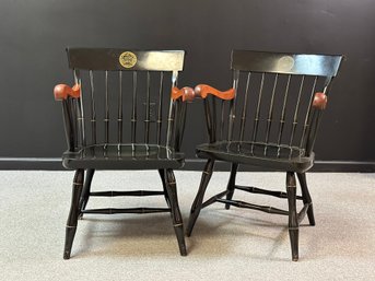 A Pair Of Vintage St. Lawrence University Chairs By Nichols & Stone