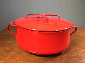 Very Nice Vintage DANSK - KOBENSTYLE Dutch Oven - Red Color - Dansk Designs - Made In France - 1HQ - NICE !