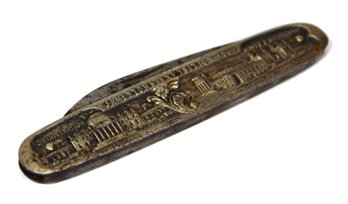 Jamestown Exposition 1907 Silver Pen Knife Depicting Buildings