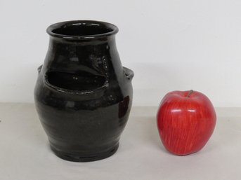 A Redware Strawberry Planter Pottery Vase