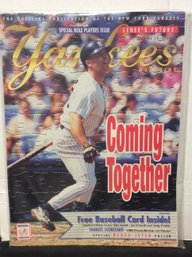 1998 New York Yankees Magazine Volume 19 Issue 5 - Derek Jeter Poster - L