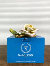 Napolean Bisque Capodimonte Porcelain Rose