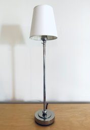 BZ Tall Petite Polished Chrome Table Lamp