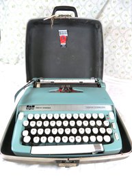 Smith Corona Super Sterling Typewriter With Case