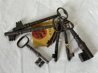 Grouping Of Antique Skeleton Keys