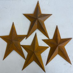 4 Rustic Ornamental Stars