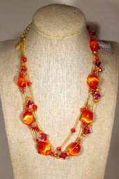 Fine Designer Necklace W Crystal Glass Stones Dabby Reid, Ltd.