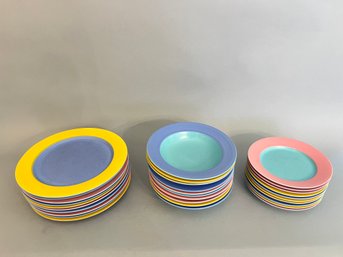 Set Of 30 Pieces Lindt-Stymeist Colorways Plates And Bowls