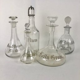 Great Lot Of Antique Liquor Decanters